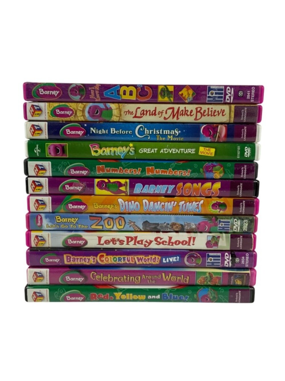 Barney DVD Lot of 12 Kids Classic Shows Fun Educational Preschool Learning